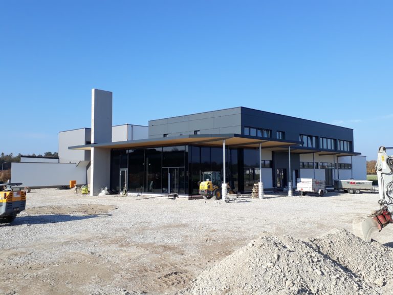 die neue Backstube von Riesenhuber entsteht